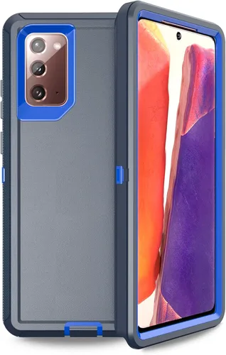 Miniatura 13 de Funda Anloes para Samsung Galaxy Note 20 5G, funda para teléfono resistente, a prueba de golpes y polvo, 3 en 1 con protector de goma