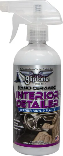 Gliptone Detalle interior de cerámica de 16 onzas, limpiador y protector profesional SiO2 mejorado, fórmula en aerosol y toallitas para vinilo,