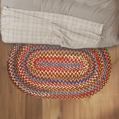 Miniatura 21 de Rhody Rug Country Jewel CJ35 - Alfombra trenzada ovalada de bronce de 2 x 3 pies, decoración del hogar, alfombra de piso o alfombra de dormitorio