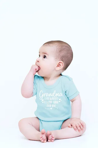 Miniatura 2 de CBTwear Disfraz divertido para bebé con texto en inglés "Grandma Has Waited a Long Time