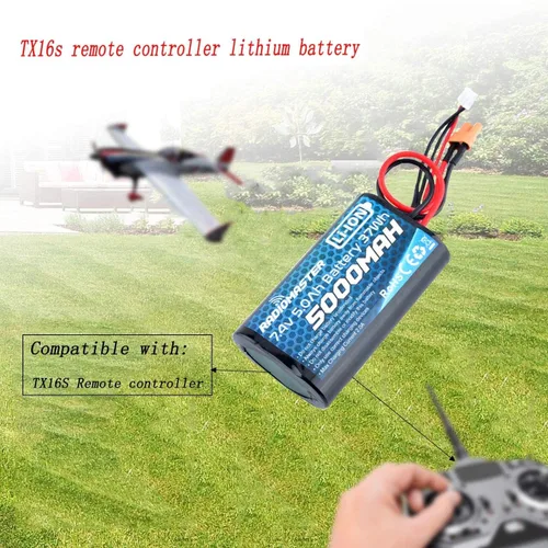 Miniatura 2 de 2S 7.4V 5000mah 37wh batería TX16S TX18S TRemote Control Transmisor JST-XH y XT30 enchufe gran resistencia
