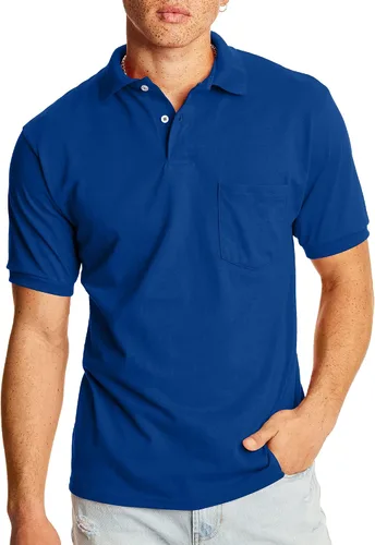 Miniatura 2 de Hanes Polo EcoSmart de manga corta para hombre, paquete de 2