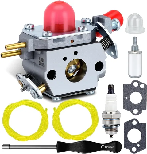 Dalom Carburador BVM200FE compatible con Poulan 545081857 Craftsman 25CC Soplador de hojas Kit de carbohidratos Reemplazar 358794700 358794765