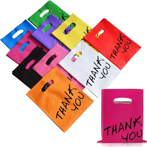 Bolsas de Golosinas, 100 PCS 6" x 8" Bolsas de Favor para Fiestas, Bolsas de Agradecimiento, Pequeñas Bolsas de Regalo para Niños, Bolsas de Bolsas
