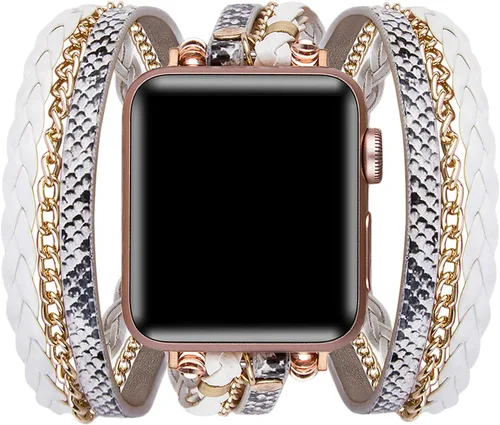 Miniatura 12 de Correas de pulsera compatibles con Apple Watch Band Ultra iWatch Series 8 7 6 5 4 3 2 1 SE 1.97 pulgadas, 1.77 pulgadas, 1.73 pulgadas, 1.65 Marrón