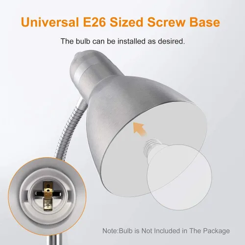 Miniatura 3 de LEPOWER Lámpara de pie, lámpara de pie de metal con cuello de ganso ajustable, base de metal pesado, lámpara de poste de lectura para oficina