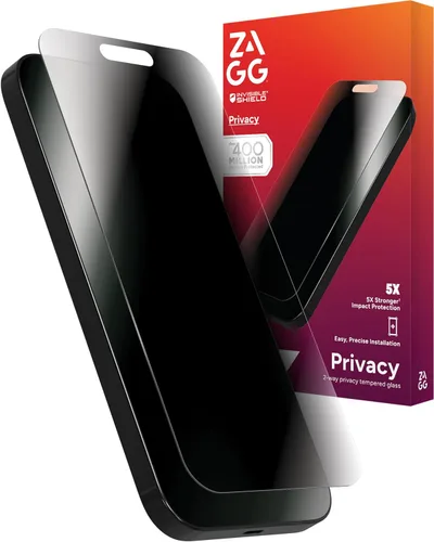 Miniatura 36 de ZAGG Glass Elite - Protector de pantalla para iPhone 16 Pro, 5 veces más fuerte, bordes reforzados, vidrio templado ultra fuerte, resistente a