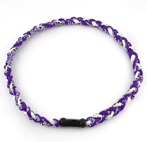 Miniatura 21 de MapofBeauty Dos colores moda tres trenzado cuerda Tornado collar