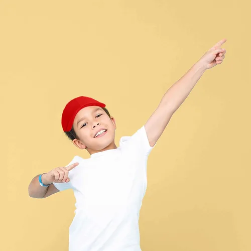 Miniatura 18 de DALIX Gorra plana de algodón, color marrón, náutico, rosa, rojo o blanco, para niños o jóvenes