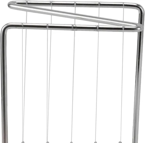 Miniatura 8 de Newton - Péndulo de cuna con 7 bolas de acero, bolas de balanceo clásicas de equilibrio, bolas de movimiento perpetuo de Newtons en forma de Z