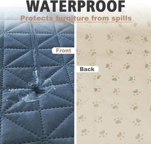 Miniatura 2 de Ameritex Funda de sofá impermeable para asientos, funda de sofá para perros, funda de sofá para mascotas, funda de terciopelo para silla, sofá