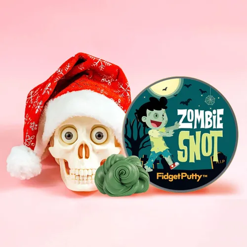 Miniatura 7 de Zombie Snot Therapy Putty - Divertida masilla de alivio de estrés para adultos, color verde perla para Halloween y elefante blanco
