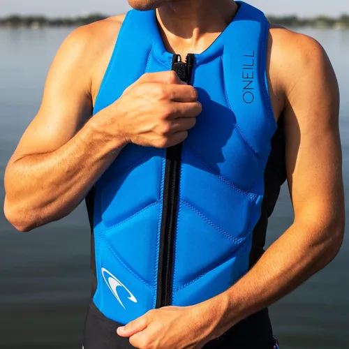 Miniatura 4 de O’Neill Men’s Slasher Comp Neoprene Vest, Non-Coast Guard Approved, Light and Ergonomic Impact Protection for Watersports Océano/Negro