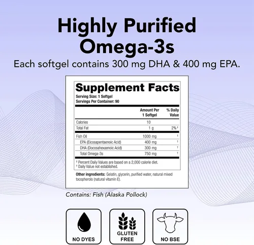 Miniatura 3 de Theralogix TherOmega Omega-3 Suplemento de aceite de pescado - Apoya la salud del corazón, el cerebro, el sistema inmunológico y las articulaciones*