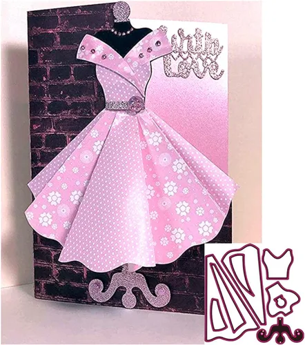 Miniatura 3 de Troqueles de metal para vestir, troqueles de corte para hacer tarjetas, troqueles de relieve para álbumes de recortes, decoración de tarjetas