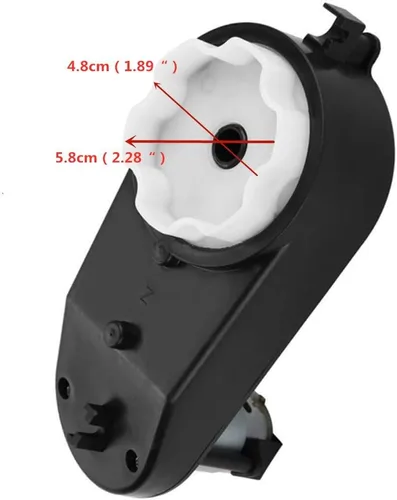 Miniatura 2 de Caja de cambios 12V390 20000RPM con motor de CC, motor RS390 de 12 V con caja de engranajes para niños, accesorios de paseo eléctrico para niños
