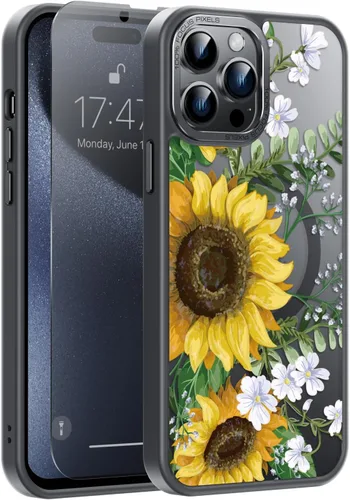 Miniatura 80 de Goodon Funda para iPhone 17 Pro con protector de pantalla de privacidad, compatible con Magsafe, a prueba de golpes, translúcida mate, bonita funda