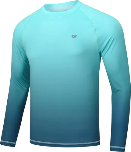 Miniatura 21 de Camisetas de natación de manga larga para hombres Rashguard UPF 50+ Camisa de protección solar UV Atlética Entrenamiento Correr Senderismo Camiseta