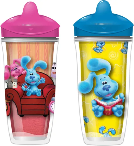 Miniatura 11 de Playtex Baby Sipsters - Vaso para sorber de boquilla dura para más de 12 meses, 9 onzas (2 unidades), diseño de ancla azul y velero, botella de agua