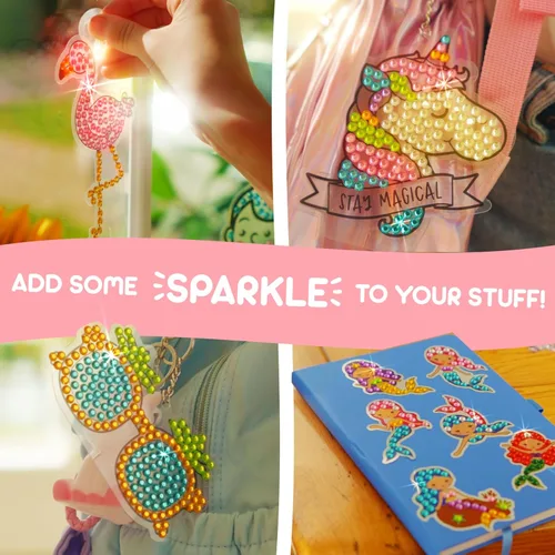 Miniatura 2 de Blue Squid Kits de arte de diamantes para niños, unicornio y sirena, divertido y fácil, kit de pintura de diamantes 5D para niños, kit de arte