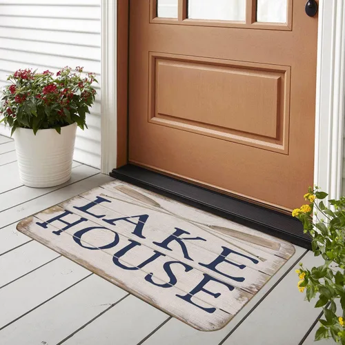 Miniatura 3 de BXFAHZJ Lake House Life is Better at The Lake - Juego de 2 tapetes decorativos para puerta de 17 x 30 pulgadas, para interiores y exteriores