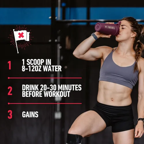 Miniatura 5 de Xwerks Ignite - Polvo de preentrenamiento para hombres y mujeres, polvo natural de bebida energética preentrenamiento, fórmula keto sin gluten