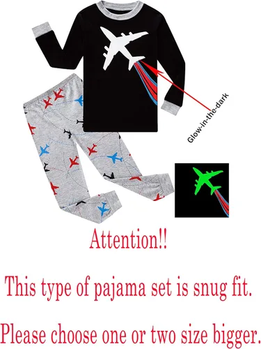 Miniatura 2 de Family Feeling - Conjunto de pijama de manga larga, diseño 100% de algodón, para niños pequeños