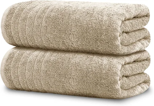 Miniatura 15 de Tens Towels - Paquete de 2 sábanas de baño extra grandes de 35 x 70 pulgadas, 100% algodón, más grandes y más ligeras, secan más rápido, súper Negro