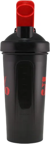 Miniatura 4 de 5% Nutrition Rich Piana Gym - Botella mezcladora de proteínas, se adapta a la mayoría de los portavasos, a prueba de fugas, línea de medición