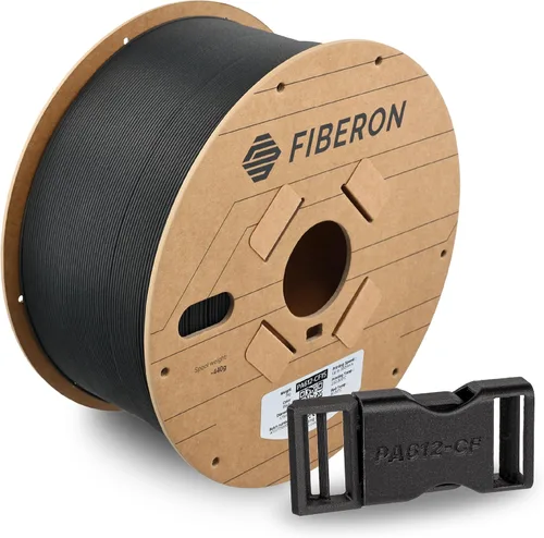 Miniatura 11 de Polymaker Fiberon PA612-ESD - Filamento para impresora 3D de 1.75 mm/17.6 oz, de nailon de fibra de carbono ESD-safe, resistente al calor a 302 °F