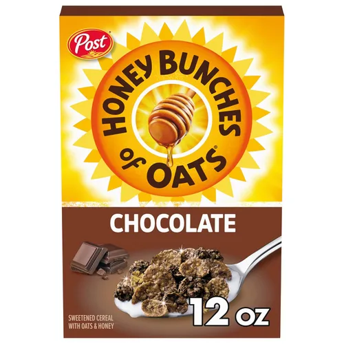 Miniatura 8 de Post Honey Bunches of Oats Cereal de desayuno de vainilla, cereal de vainilla con racimos de avena y granola, caja de 18 onzas (paquete de 2)