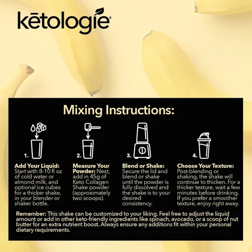Miniatura 6 de Keto - Batido de colágeno con aceite de coco, prebióticos, péptidos de colágeno hidrolizados alimentados con pasto tipo I y III, bajo