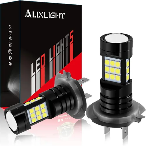 Miniatura 17 de AUXLIGHT H1 Bombillas LED antiniebla DRL, 3000 lúmenes, bombillas de repuesto extremadamente brillantes para automóviles, camiones, amarillo dorado