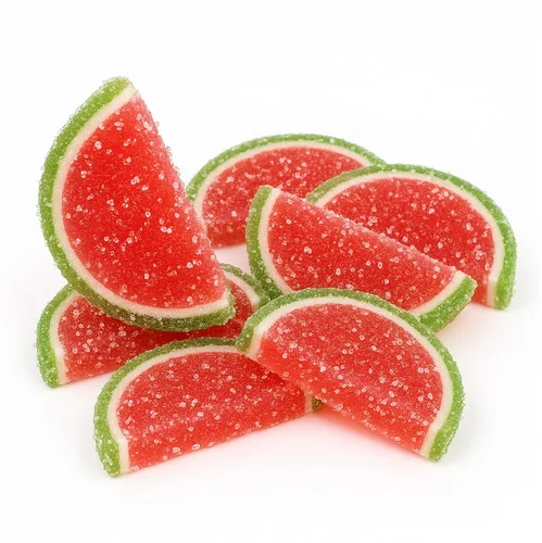 Miniatura 5 de NY Spice Shop Caramelo de rebanadas de fruta de sandía – 1 libra de sabor dulce masticable de gelatina de frutas de caramelo – Gomitas de frutas
