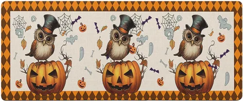 Tapete de baño de Halloween para bañera, antideslizante, de secado rápido y absorbente, de tierra de diatomeas, fregadero de cocina, lavable,