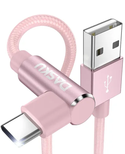 Miniatura 11 de Cable USB C a USB C de 90 grados, paquete de 2 cables de carga de 6 pies y 60 W, para iPhone 17 Pro Max, trenzado de ángulo recto largo tipo C, Negro
