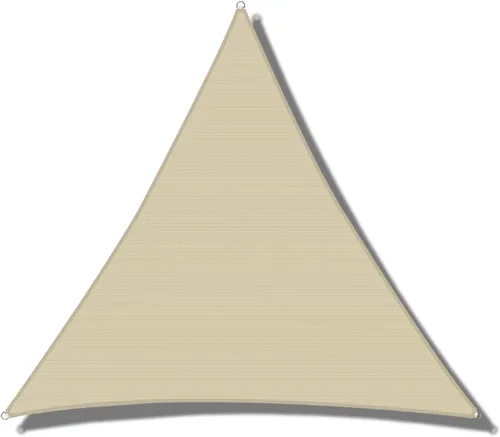 Miniatura 19 de Windscreen4less Toldo Vela de Sombra Solar Triangular de 12' x 12' x 12' Pies, Cubierta de Toldo para Exteriores, Bloqueo UV para Patio Trasero, Rojo