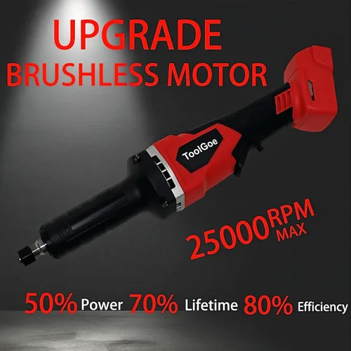 Miniatura 4 de Amoladora Eléctrica de Troquel para Batería Milwaukee de 18 V, hasta 25000 RPM, herramienta de amoladora eléctrica de servicio pesado, amoladora
