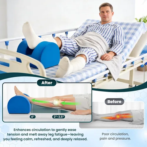 Miniatura 3 de Almohada de repuesto de rodilla, almohada ergonómica de elevación de pie para soporte de piernas, cojín de espuma de alta densidad para aliviar