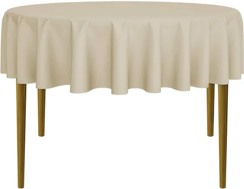 Miniatura 7 de Lann's Linens - 10 manteles redondos de tela de poliéster para bodas/banquetes/restaurantes (varios colores y tamaños)