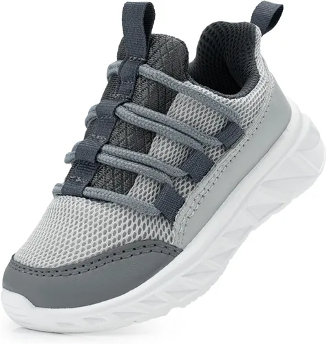 Miniatura 9 de YESKIS Tenis deportivos para niños y niñas, tenis para correr, ligeros, transpirables, de malla, para caminar