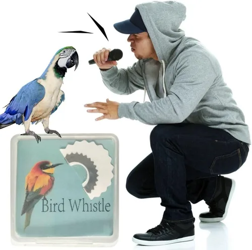 Miniatura 6 de Novedosos juguetes de silbato de pájaro, lengua original de pájaro mágico que llama, trucos orales, broma y tuiteo, juguetes para regalo (blanco)