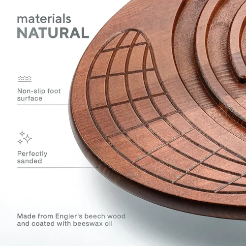 Miniatura 3 de Tabla de Equilibrio Bodo Maze - Tabla de Oscilación de Madera para Niños, Pequeños, Adolescentes y Adultos para Entrenamiento de Ejercicio