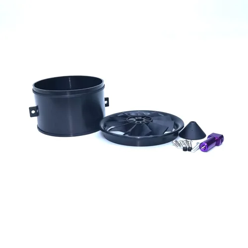EDF - Carcasa de 2.520 in con ventilador 11 aspas sin motor, ventilador eléctrico sin motor para EDF 3S 4S, hélice de motor a reacción RC Hobby,