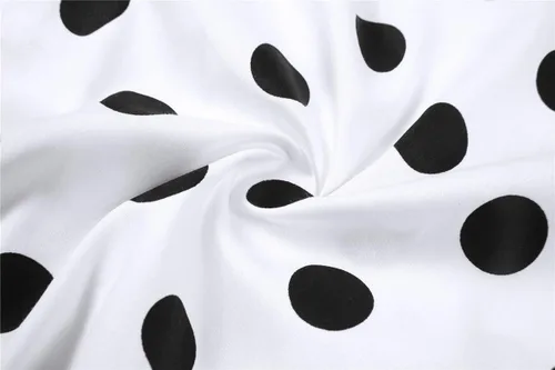 Miniatura 6 de Tao-Ge Vestido vintage de lunares para niñas, vestidos de fiesta retro de los años 50, vestido de fiesta con vuelo, talla 6-12 con collar