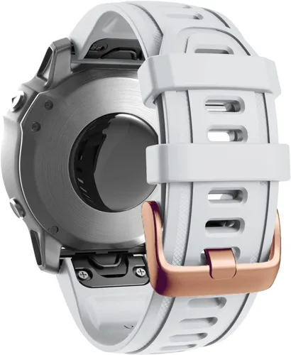 Miniatura 3 de Correa de reloj de liberación rápida pulsera de silicona para Garmin Fenix 5S 5X 5Plus 6S 6X 6 Pro oro rosa hebilla pulsera deportiva