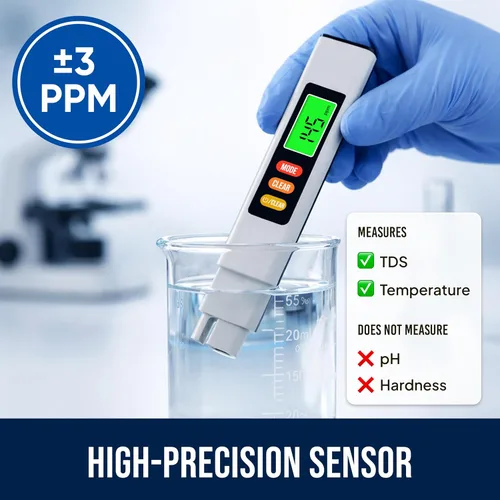 Miniatura 2 de Craft911 Medidor TDS Digital Probador de Agua - Probador de Agua Preciso para Agua Potable Medidor de 0-9990 PPM - Probador de Calidad de Agua 1s