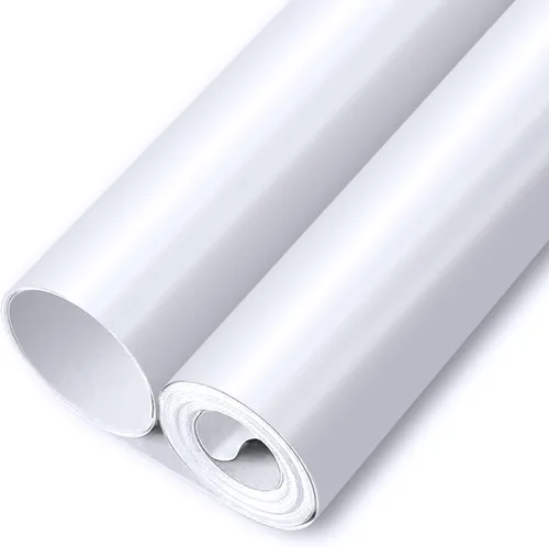 Miniatura 8 de Vinilo de transferencia de calor blanco Vinilo adhesivo blanco de 12"x 50 pies Rollo de vinilo HTV blanco para camiseta, Vinilo HTV de transferencia