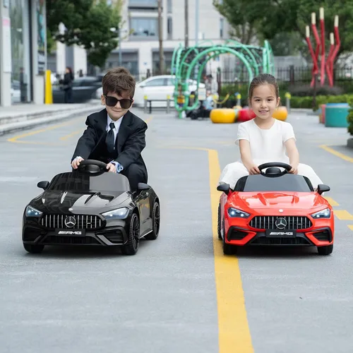 Miniatura 7 de TOBBI Auto de juguete eléctrico montable para niños, vehículo alimentado por batería para niños pequeños con control remoto parental/arranque
