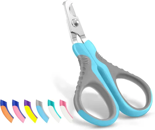 Miniatura 11 de WePet Cortaúñas para mascotas U07.1, recortadora profesional de garras, tijeras dobladas especiales para gatos, gatitos, perros, cachorros, animales